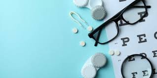 Eye Glassess and Contact Lens Banner